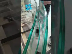 Customized Ultra Clear Toughened Bent Laminated Glass For Partition