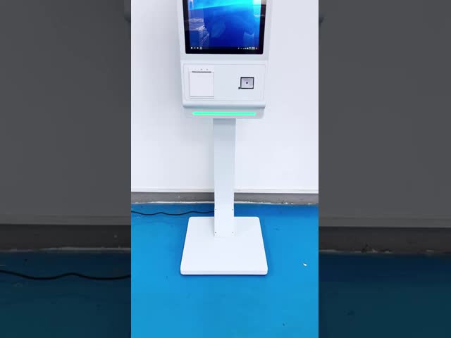 23.6インチセルフサービスキオスク QRスキャナーと熱プリンタ ファストフードと小売