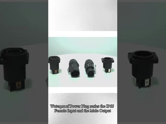 IP65 防水パネルソケット 高電流容量ロック可能 トリプルコア 3ピン電源コネクタ 屋外 16A 男性/女性