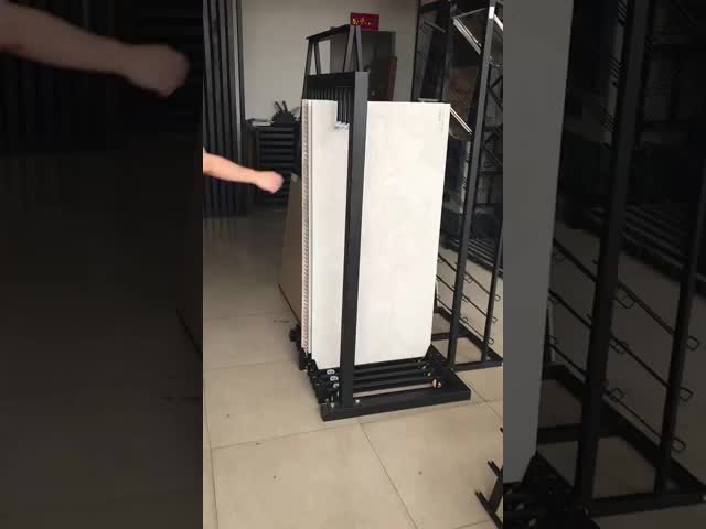 Mosaics Tile Display Stand Slab Sliding Out Granite Sample Display Rack Single Double Sides