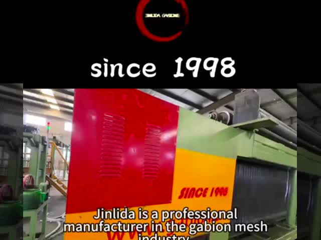 Automatic Lubricant Gabion Making Machine 103*120mm Mesh Hole Flood Fighting