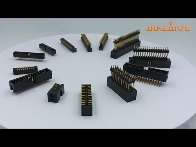 1.27mm 双列ボックスヘッダー 非標準接続器 180度 金属塗装