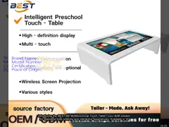 32/42/55 Inch Android Multi-Touch Restaurant Touch Screen Table for Food Ordering Maximum Resolution 3840X2160