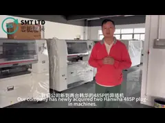 Samsung Pick and Place Machine Smart Hybrid SMT Monteur HANWHA SM485 video
