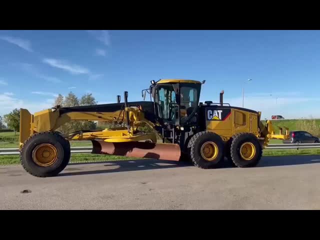 Original Engine Used Motor Grader CAT 14G 173HP For Precision Grading