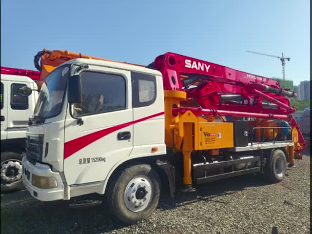 Used 21m Hydraulic Truck Mounted Concrete Pump Remanufactured 2013 SANY