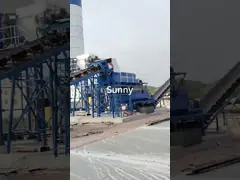 China New Hzs90 HZS60m3/h 120m3 Hzs180 Small Portable Concrete Batching Plant For Sale supplier