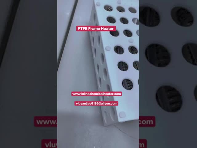 PTFEヒーター 110×210×60mm 230V 1P 1.5kw J型熱対付き PFAフレームヒーター