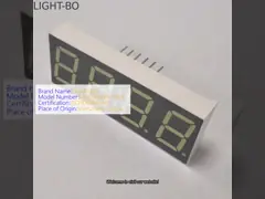 4 Digit 7 Segmen LED Jam Tampilan Anode Umum Putih 14.2mm untuk Digital Timer