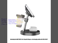 2025 New Magnetic Wireless Fast Charger 4 In 1 Wireless Cahrger Support Iphone And Samsung Phones