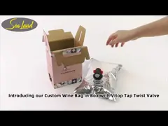 Envases de plástico laminados para vinos