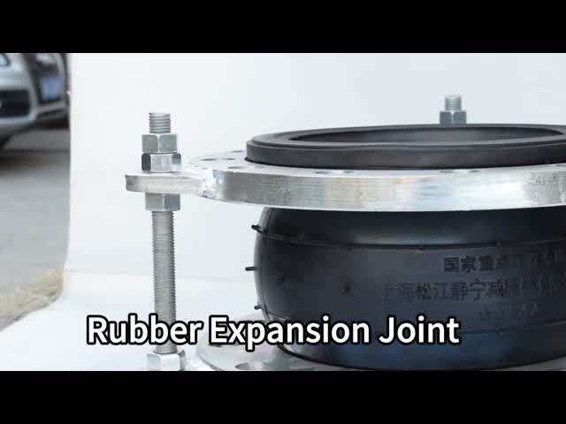 Galvanized Flange Single Sphere Rubber Expansion Joint Improving Thermal Stability