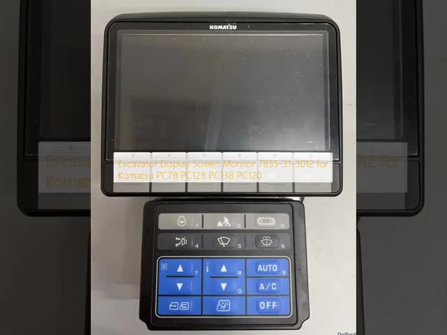 Excavator Display Screen Monitor 7835-31-3012 For Komatsu PC78 PC128 PC138 PC120