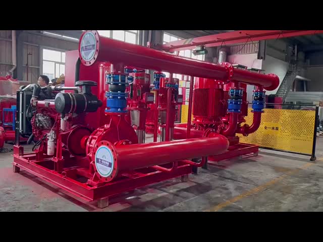 GPM Multistage Dual Power Diesel Engine Fire Pump Set Water Supply System