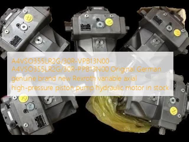 Pompes hydrauliques Rexroth A10VSO 3000 tours par minute Pompes à engrenages de commande variable vidéo