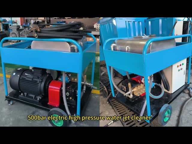 500bar High Pressure Water Jet Cleaner Machine For Ship Marine Rust Paint Remove