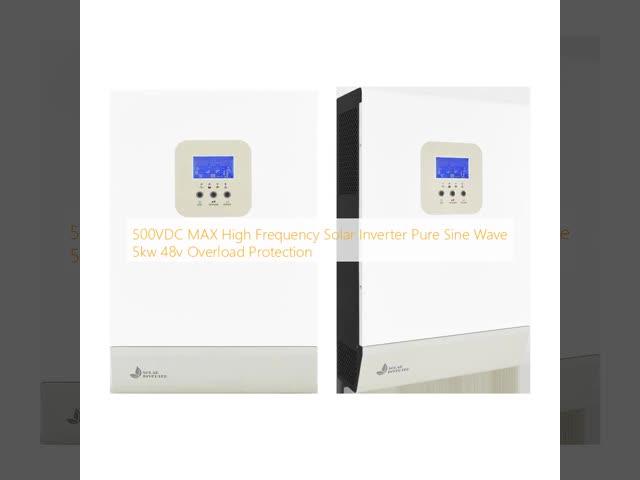 500VDC MAX Inverter Solar de Alta Frequência Ondas Sinusoidais Puras 5kw 48v Protecção contra sobrecarga