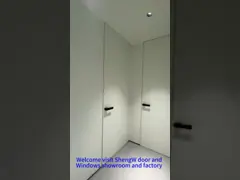 China Commercial Apt Aluminum Sliding Glass Door Swing Half  Interior Aluminum Glass Doors supplier