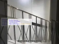 Modern Stair Railing Galvanized Finish ADA Compliant Indoor Outdoor