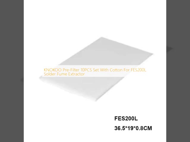 KNOKOO前フィルター 10PCS FES200L溶接煙抽出機のための綿とセット