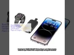 2025 X550 Latest Wireless Fast Charger Wholesale Price Apple Watch Wireless Efficiency Charger 1000mAh Mini Power Bank