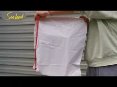 Bolso de hombro de cuerda de tira única impermeable con logotipo de impresión a color / mochila de ropa