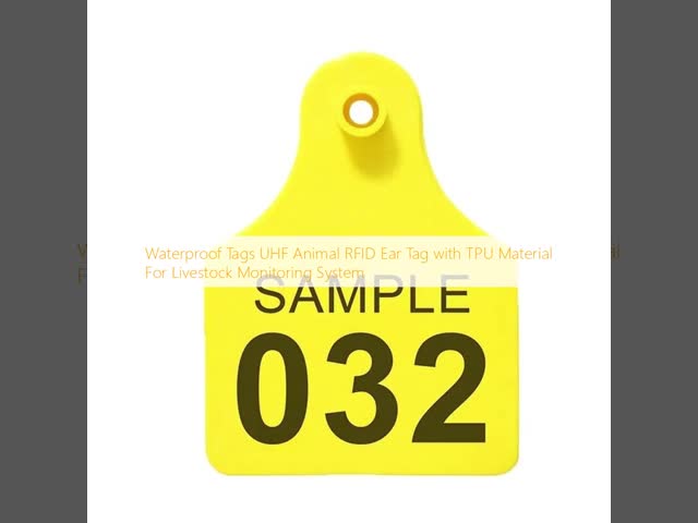 防水タグ UHF 動物用 RFID イヤタグ TPU素材