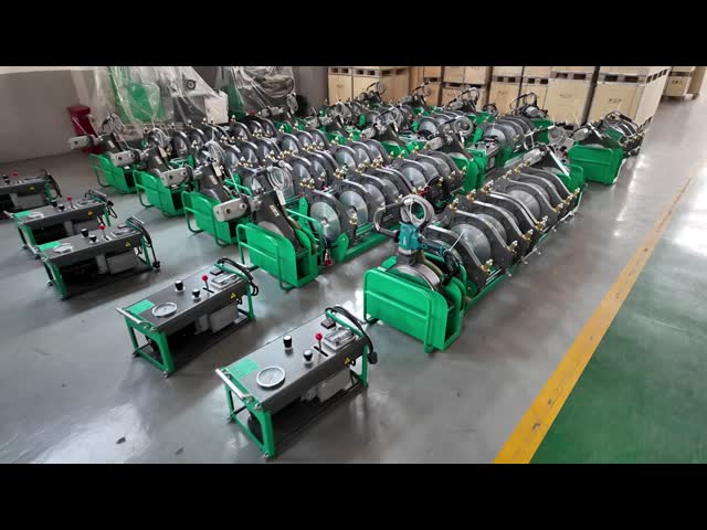 自動200-450mm PP PvdfのPeの管のバット融接機械半