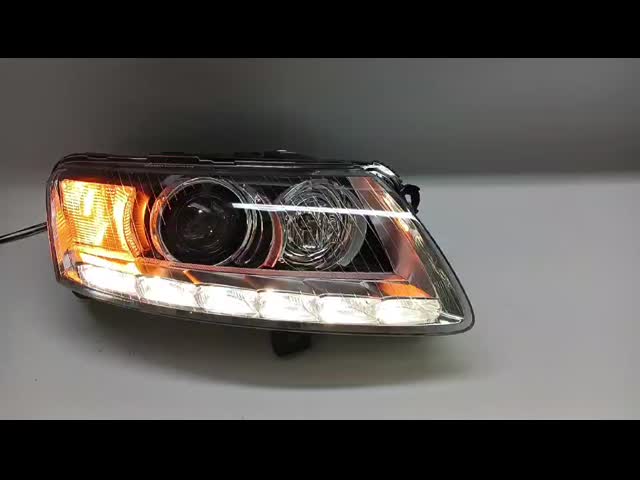 直接交換 オードイ A6 フロントヘッドライト 2006-2011 A6C6 エキゾーンは LED オードイ A6 C6 ヘッドライト 35W
