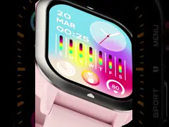 C30 1ATM Smartwatch imperméable à l' eau Pour Hommes Femmes, BT Appel Fitness Sommeil Taux cardiaque Horloge sportive