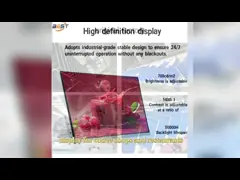 Digital Menu Board Display for Restaurant Indoor LCD Screen USB Ultra Thin High Brightness