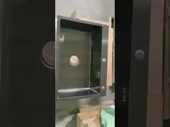 40*40cm Square Single Bowl Undermount Sink Easy To Install For Cabinet