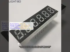Hijau Ukuran Kecil 6 Digit 7 Segmen LED Tampilan Katode Umum untuk Frequency Converter