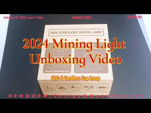 217g 鉱山 ワイヤレスキャップランプ 480mA 15000Lux 安全鉱山 作業灯 オレッドディスプレイ付き