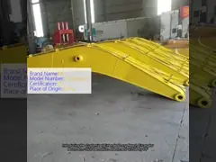 Q355B 拡張エクスカベーターブームアームスティック解体アタッチメント video