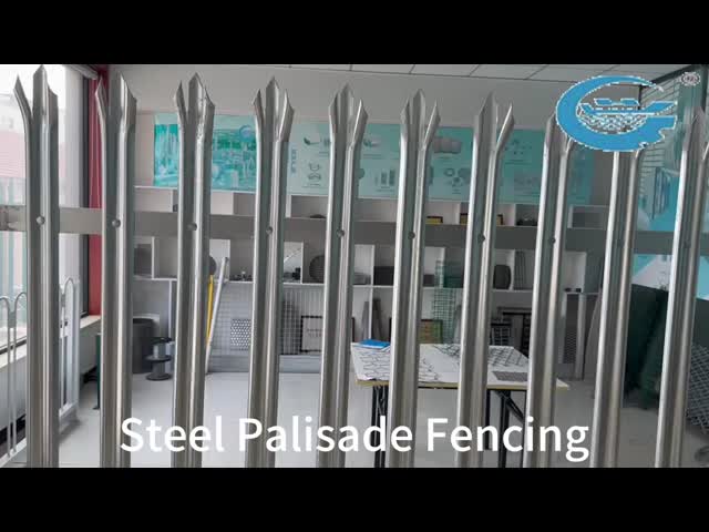 Steel Palisade Fencing 1.8m-3.0m Anti-Climb Security Barrier