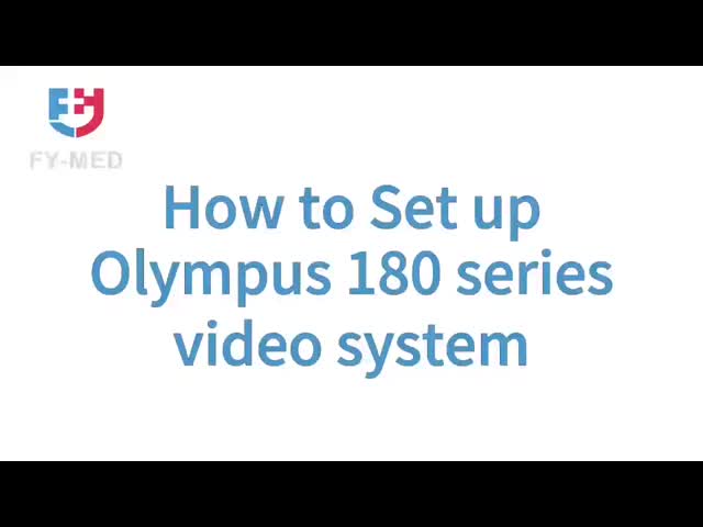 How to set up Olympus 180 series video system