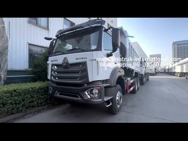 SINOTRUK HOHAN HOWO 380HP LHD ティッパーダンプトラック 6X4 パターンスタイルの貨物箱