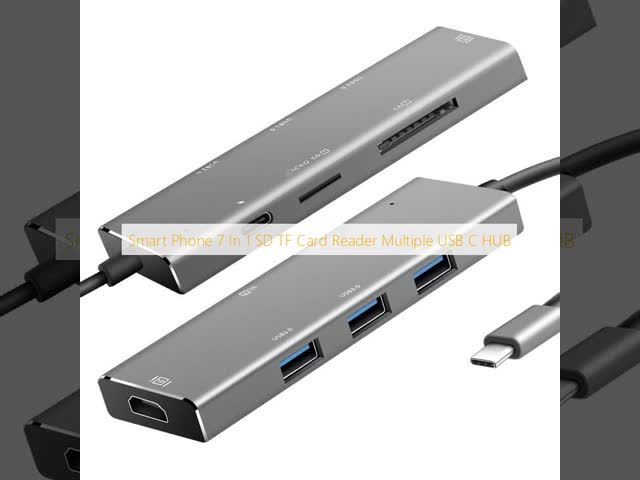 Умный телефон 7 в 1 SD TF Card Reader Multiple USB C HUB