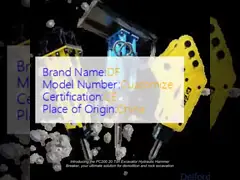 PC200 20 Ton Excavator Attachments Hydraulic Hammer Breaker Demolition Rock Hammer video