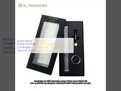 OEM personnaliser la texture de papier de luxe boîte cadeau de montre avec des instructions manuelles cartes boîtes rigides