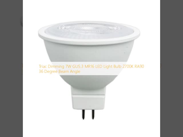 トライアックディミング 7W GU5.3 MR16 導かれた電球 2700K RA90 36度光線角度