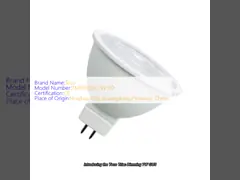 Triac Dimming 7W GU5.3 MR16 светодиодная лампочка 2700K RA90 36 градусов угол луча