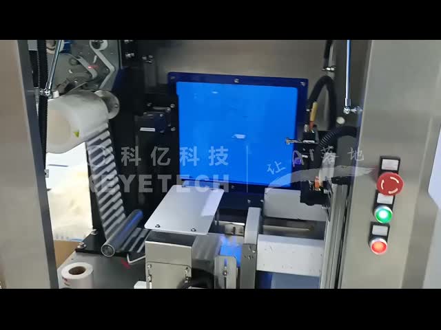 Roll Package Beverage Straw Vision Inspection Machine with Labeling Device