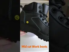 OEM Security Work Boots Genuine Leather Work Shoes Glass Fiber Toe Safety Shoes For Men And Women Safety Boots