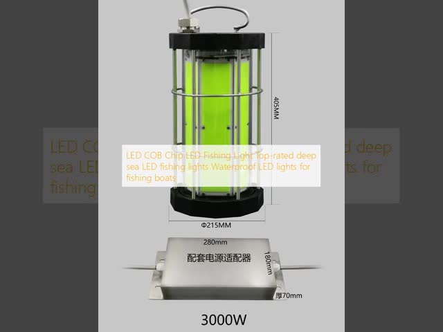 3000W LED COB Chip LED Fishing Light Deep Sea Waterproof LED Lights For Fishing Boats
