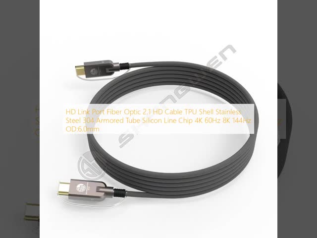 ドイツのシリコンラインチップ 装甲型HDMI2.1ケーブル 8K 120Hz ビデオ会議機器 TPUカバー