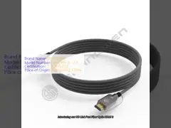 2.1 HD Cáp quang sợi nối cổng TPU Shell Stainless Steel 304 ống bọc thép Silicon Line Chip 4K 60Hz 8K 144Hz OD 6.0mm