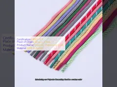 China Garment Accessories Polyester Braided Elastic Bungee Cord with Reflective Dot supplier