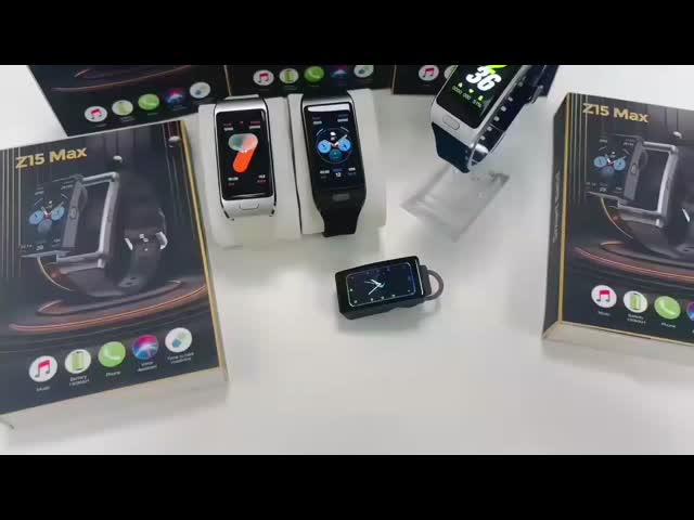 新しい2イン1ヘッドフォンとスマートウォッチ 健康追跡器 ECG測定 スマートウォッチ Z15max